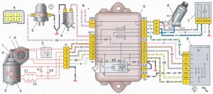 Электрическая схема подключения стеклоочистителей ВАЗ 2109