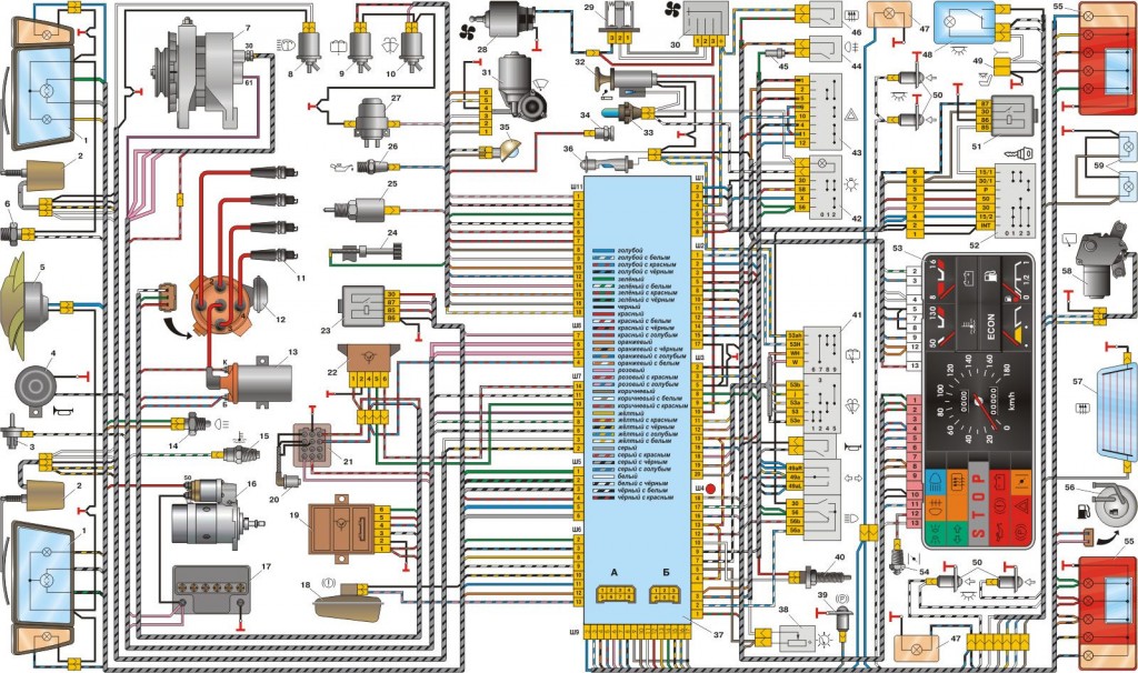 Схема ваз 2108