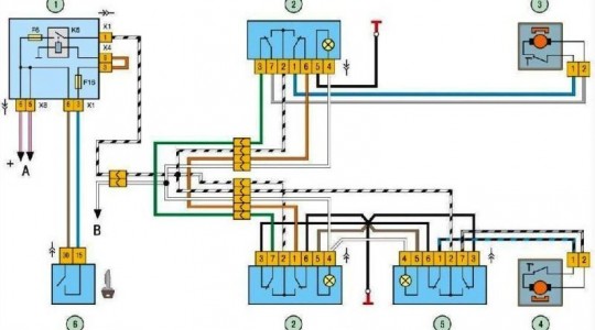 Схема освещения ваз 2109